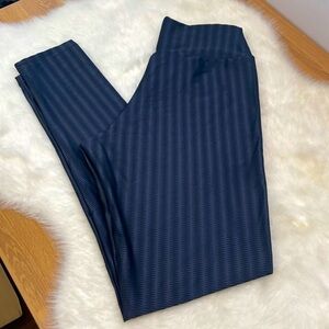 Black Textured Design Legging